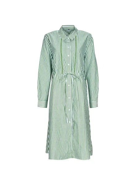 Rochie tip cămașă Tommy Hilfiger cu dungi până la genunchi de costum