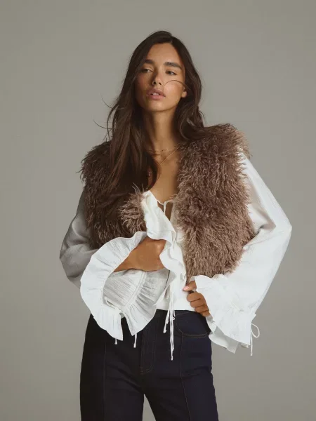 Жилет Reserved коричневый