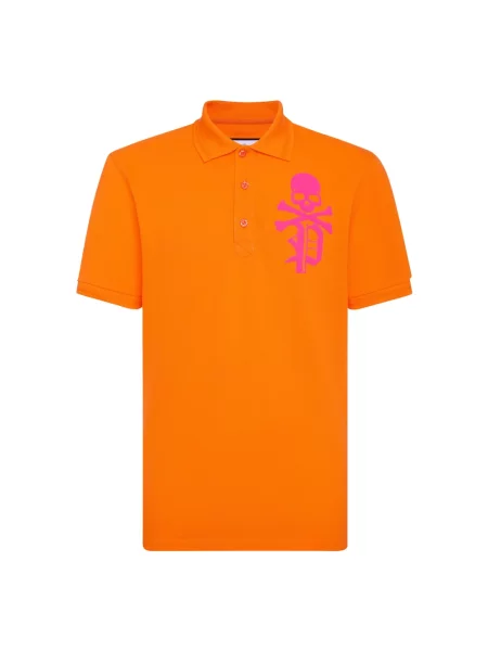 Koszulka polo Philipp Plein pomarańczowa