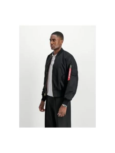 Alpha Industries Kurtki Mężczyzna L Heritage Bomber szary