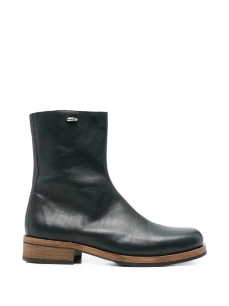 Botine Our Legacy din piele albastru