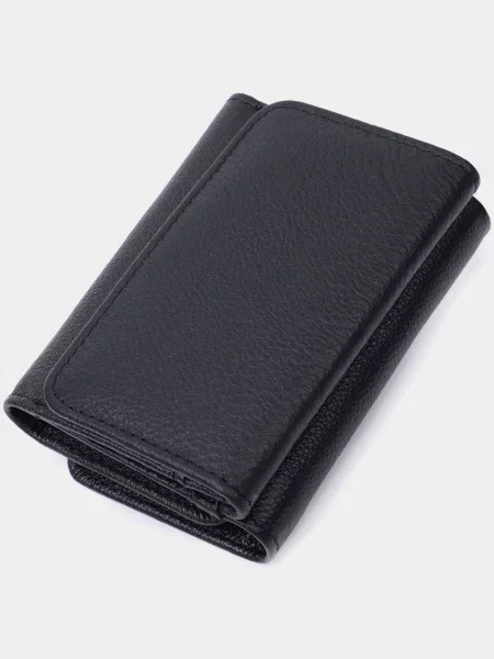 ST Leather Accessories Портмоне Шкіра чорний