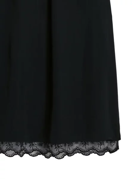 Fustă midi Simone Rocha din dantelă negru
