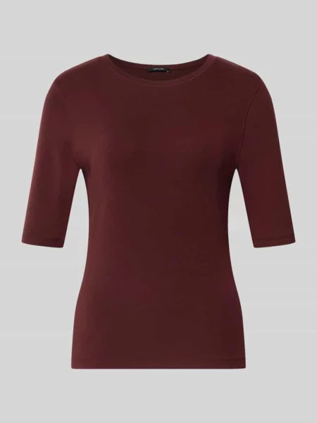 T-shirt o kroju slim fit z dodatkiem wełny model Sorela' Opus