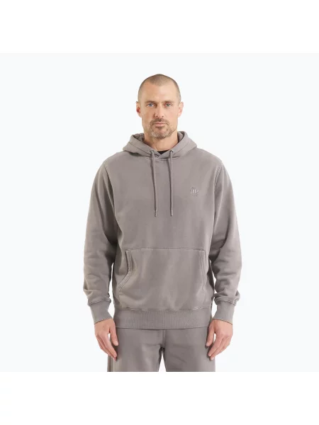 Férfi Pitbull Lancaster 2 kapucnis pulóver mosott Lancaster 2 Hooded Sweatshirt szürke