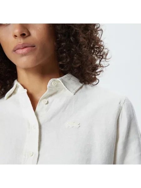 Lacoste Koszula Tkana Lacoste biała