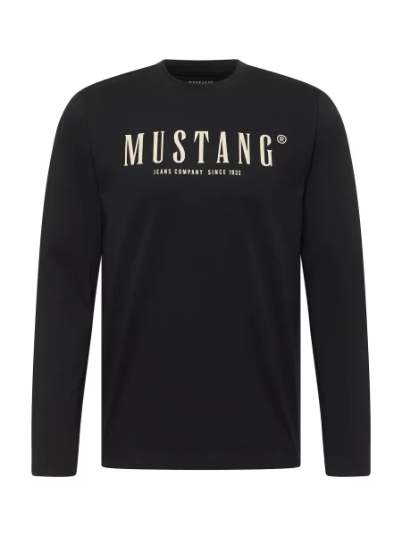 MUSTANG Póló Asheville / piszkosfehér fekete