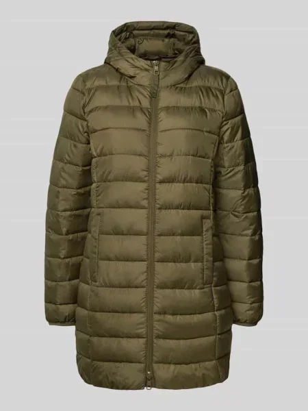 Płaszcz pikowany o kroju regular fit z kapturem Tom Tailor Denim