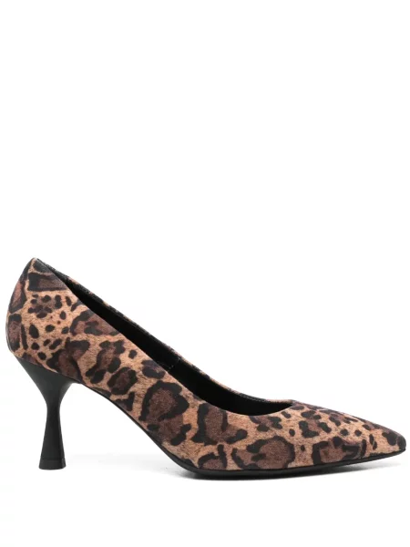 Pantofi cu toc Agl cu imagine cu model leopard negru