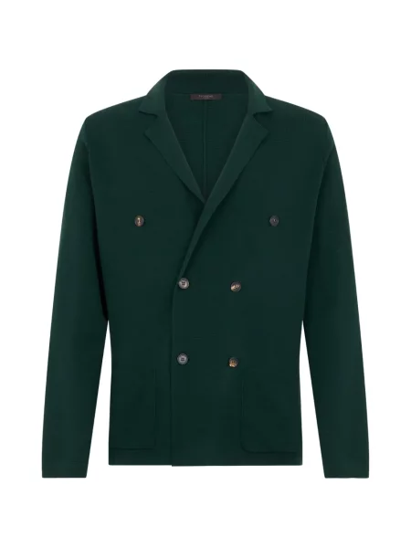 Geacă Slowear cu două rânduri de nasturi verde