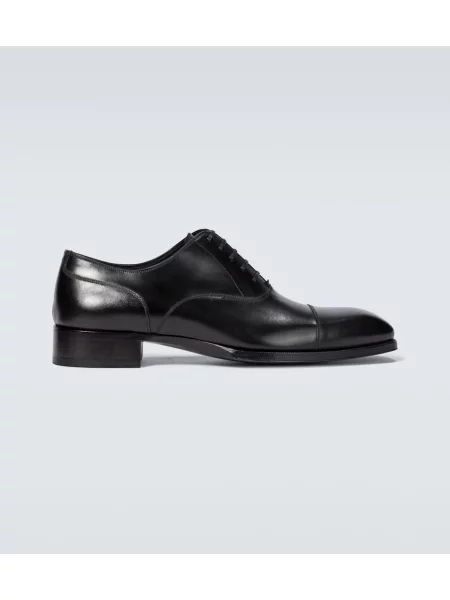Oxford Tom Ford din piele negru