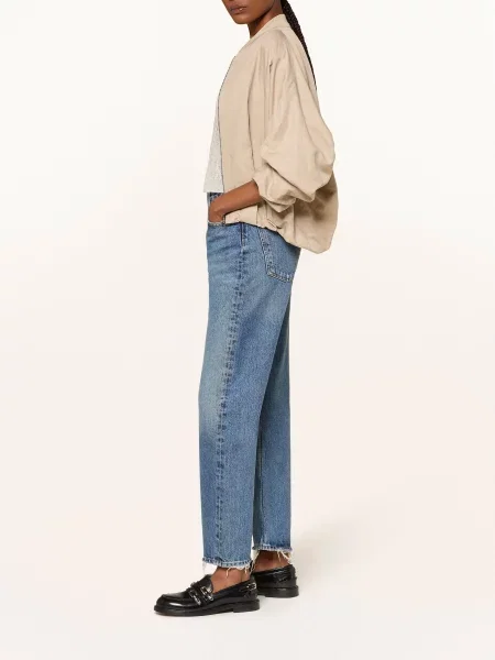 Agolde Džíny Straight Jeans Pinch Waist range dark indigo