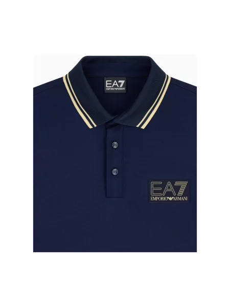 Koszulka polo Emporio Armani Ea7 niebieska