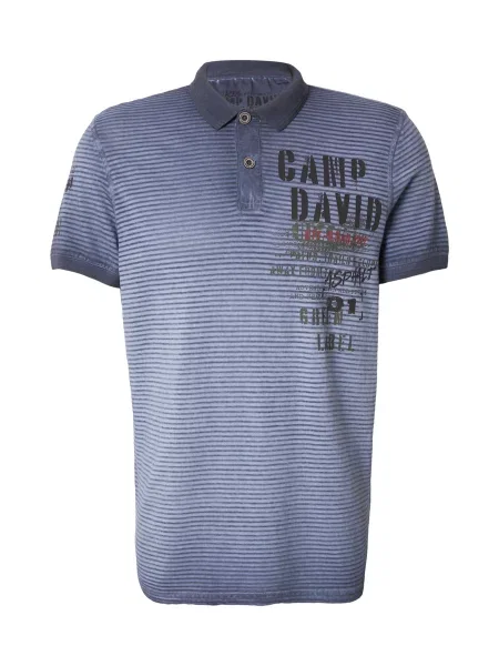 CAMP DAVID Póló tengerészkék / füstkék / olíva fekete