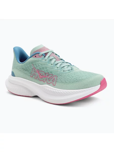 Дамски обувки за бягане HOKA Mach 6 jadeite/alpine blue синьо