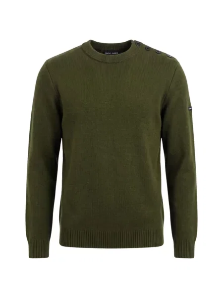 Sweter Saint James wełniany zielony