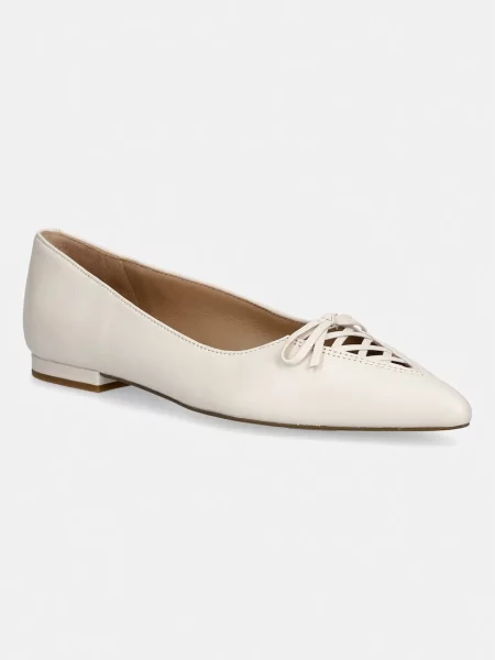 Кожаные балетки Lauren Ralph Lauren на шнуровке