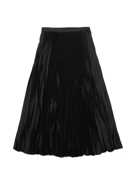 Fustă Jil Sander din satin negru