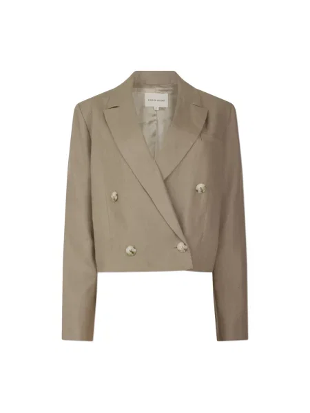 Lniana marynarka Loulou Studio szara