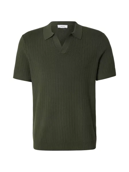 DAN FOX APPAREL Tricou Hendrik închis verde