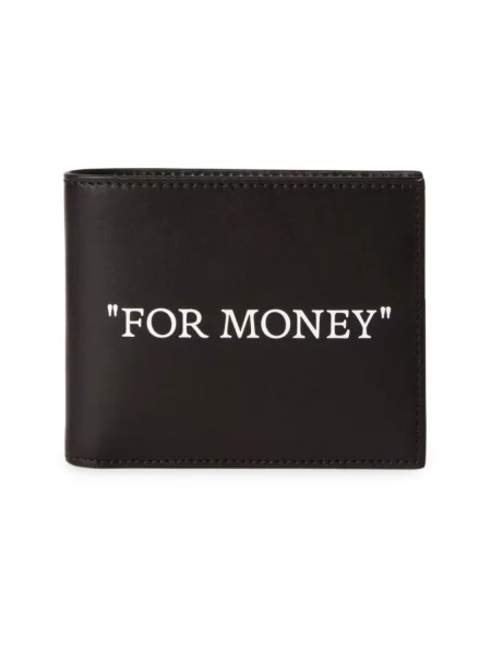 Portfel Off-white skórzany biały