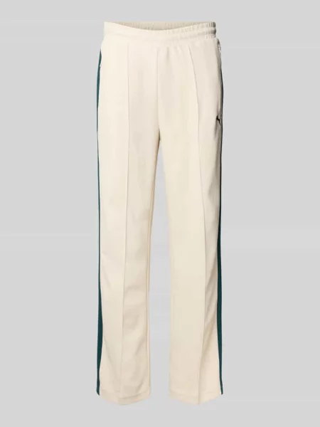 Spodnie dresowe o rozkloszowanym kroju z elastycznym pasem Puma Performance białe