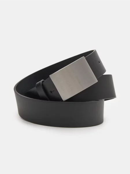 Sinsay z metalową klamrą z imitacji skóry czarny