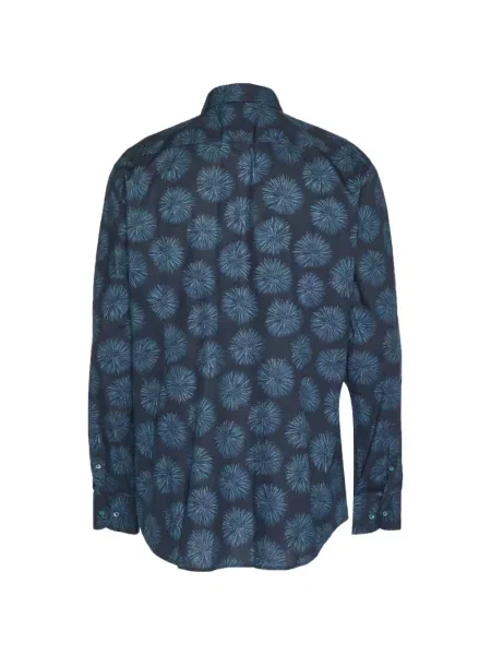 Cămașă Boss cu model floral cu imagine albastru