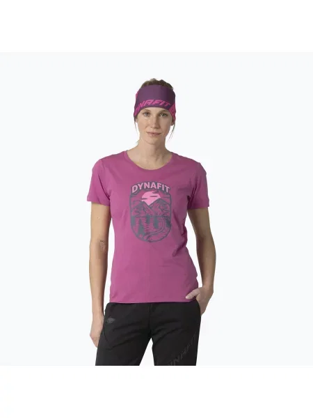 Tricou pentru femei DYNAFIT Graphic Co magenta/horizon