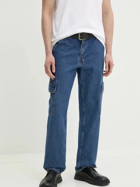 Levi's jeansy LOOSE STRT niebieskie