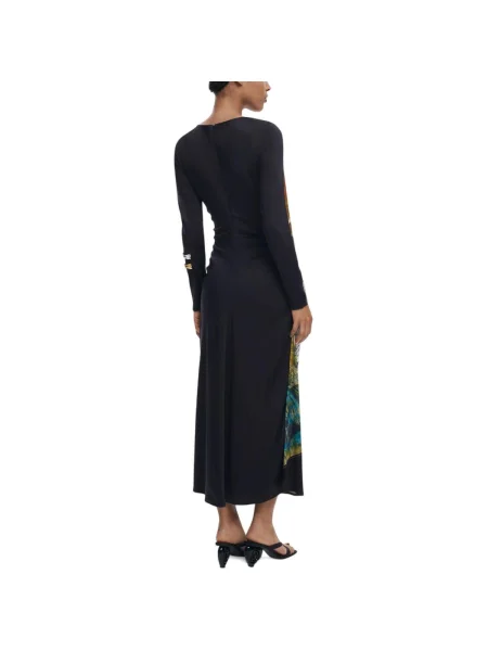 Desigual ruha PATCH FIONA maxi harang alakú fekete