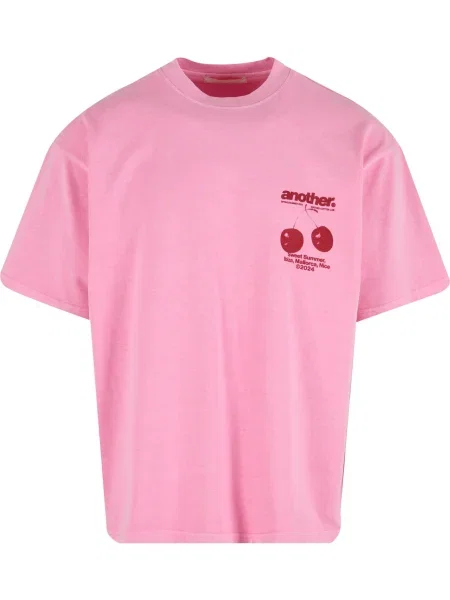 Another Cotton Lab Tricou Another Sweet Summer roz pitaya / merlot roșu