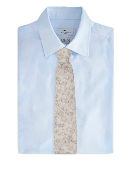 Cravată Etro cu model paisley din jacard