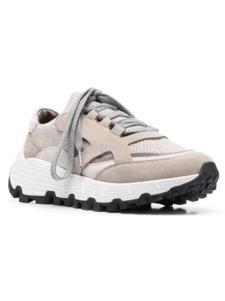 Sneakersy Brunello Cucinelli skórzane beżowe