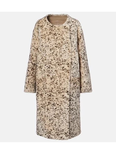 Płaszcz Toteme z nadrukiem biały