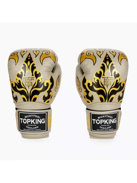 Боксови ръкавици Top King Boxing Kanok khaki зелено