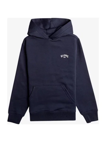 Bluza z kapturem Billabong Curved Arch Ciemnoniebieska Junior L biała