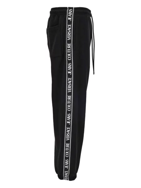 Csíkos sportnadrág Versace Jeans Couture fekete