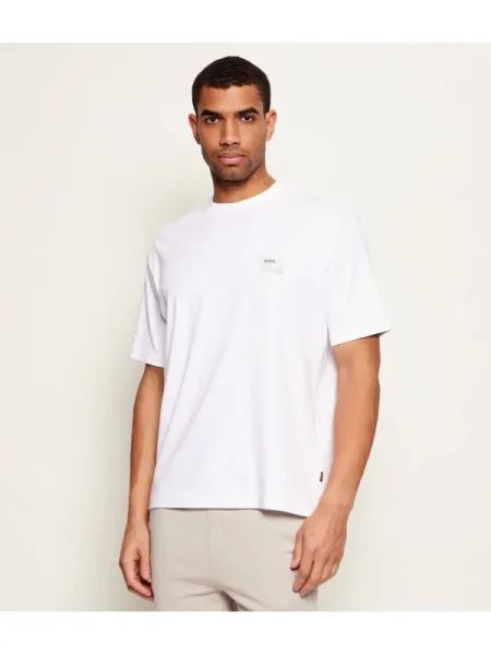 BOSS ORANGE Tricou Te_Citylights | Relaxed fit alb