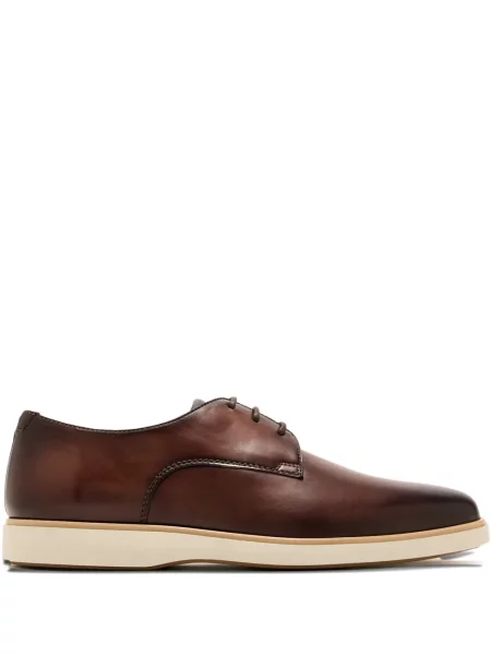 Pantofi derby Magnanni din piele maro