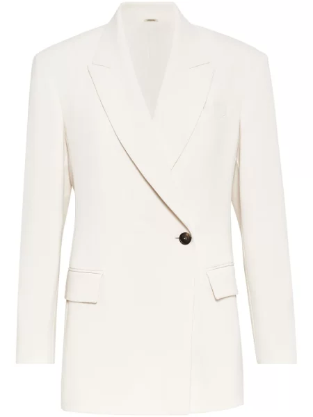 Sacou Brunello Cucinelli alb