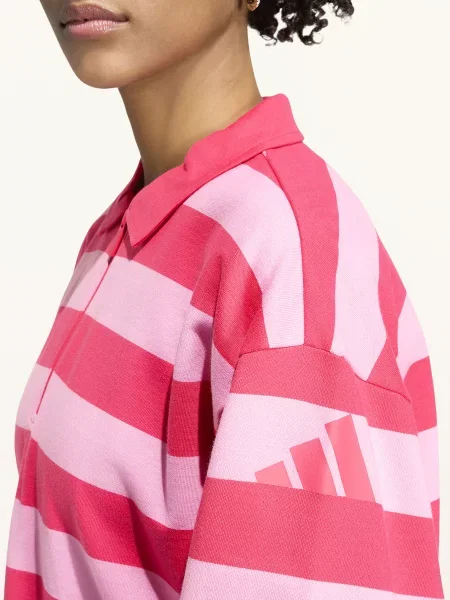 Adidas Polokošile S Límečkem Essentials Contemporary / červená růžová