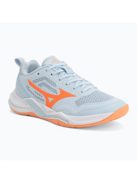 Női kézilabda cipő Mizuno Wave Stealth Pro blue finch/lava orange. Méret: EU kék