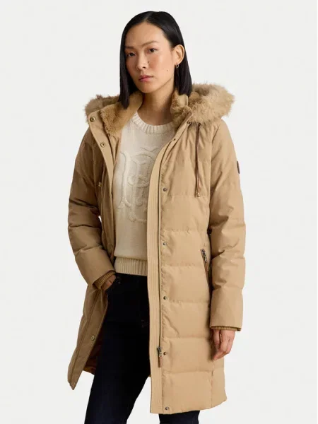 Vatovaná bunda LAUREN RALPH LAUREN béžová