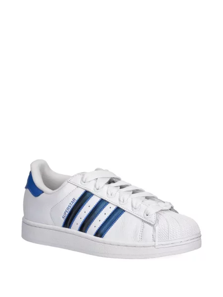 Prugaste bermuda kratke hlače Adidas s vezicama s čipkom smeđa