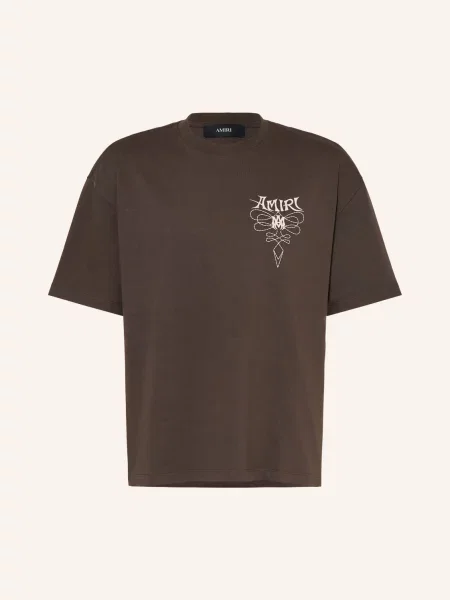 Amiri T-Shirt Lasso braun beżowa