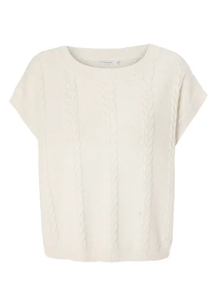 TATUUM Brezrokavnik off-bela bela