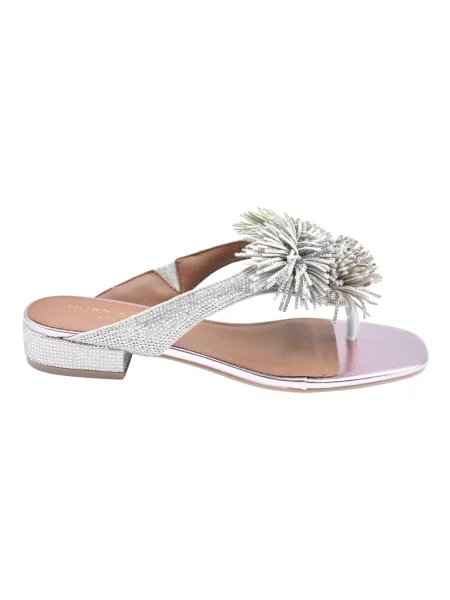 Klapki Kurt Geiger zamszowe bez obcasa szare