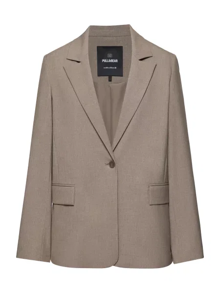 Pull&Bear Blazer temno siva