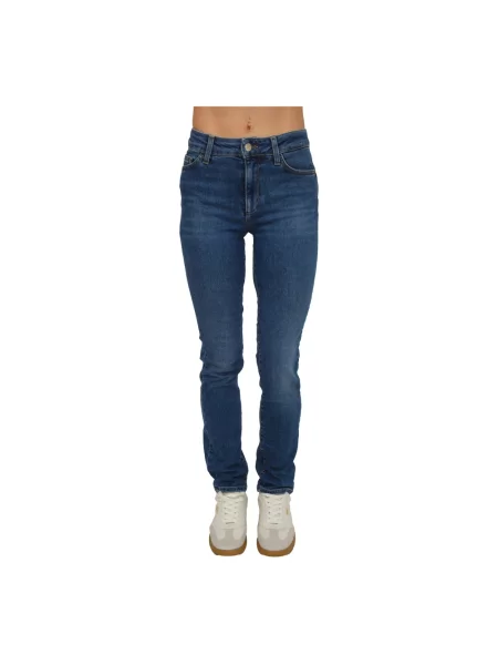 Skinny jeansy skinny Liu Jo niebieskie